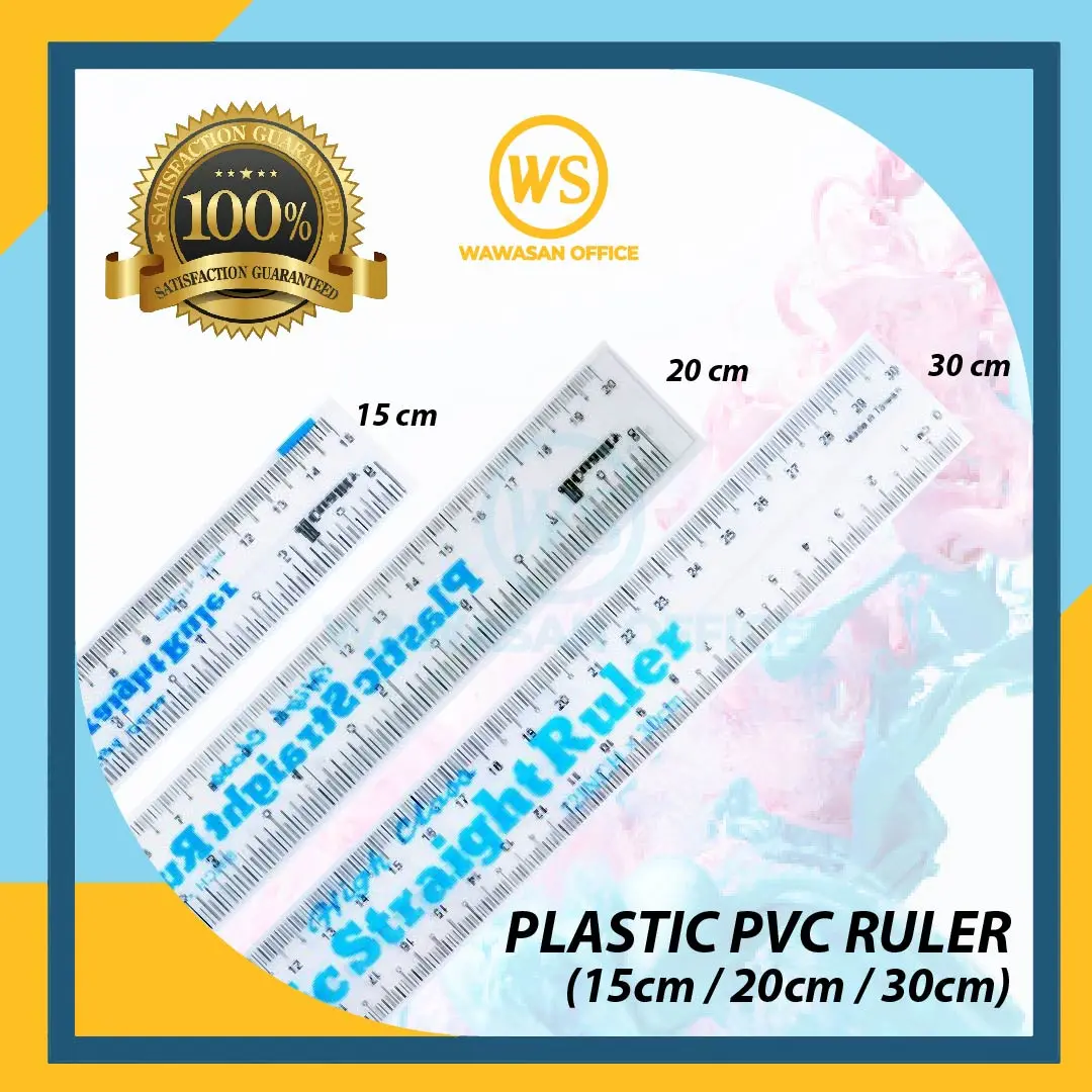 Ruler / Flexible  Ruler / Plastic Ruler / Soft Ruler / Pembaris Fleksibel / Pembaris Panjang  ( 15cm/ 20cm/ 30cm )