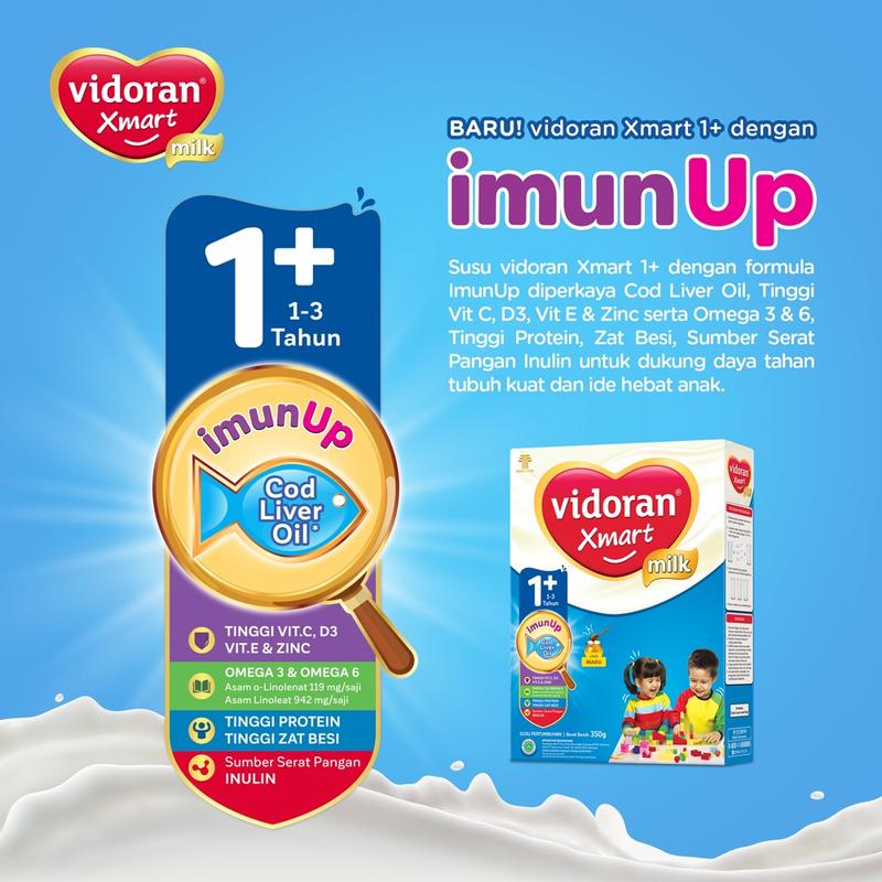 Vidoran Xmart 1+ Susu Pertumbuhan All Variant [925 G/2 Box] - Bubuk (Exp : 01.2026) 5