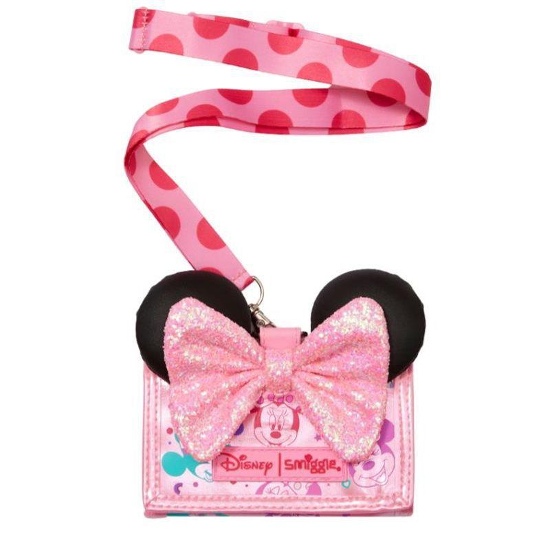 Product Introduction of Factory Wholesale Australian Smiggle Wallet Mickey Minnie Children Student Lanyard Multifunctional Card Holder Storage Bag Coin Purse 2