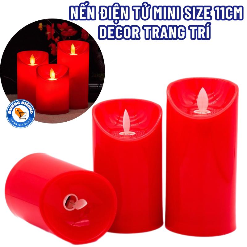 Nến Điện Tử Mini Ánh Sáng Vàng Ấm Dùng Trang Trí Tiệc Cưới, Sinh Nhật, Valentine - Đèn LED - Đèn Cầy Tealight Siêu Đẹp , Đèn Thờ  Cao Cấp