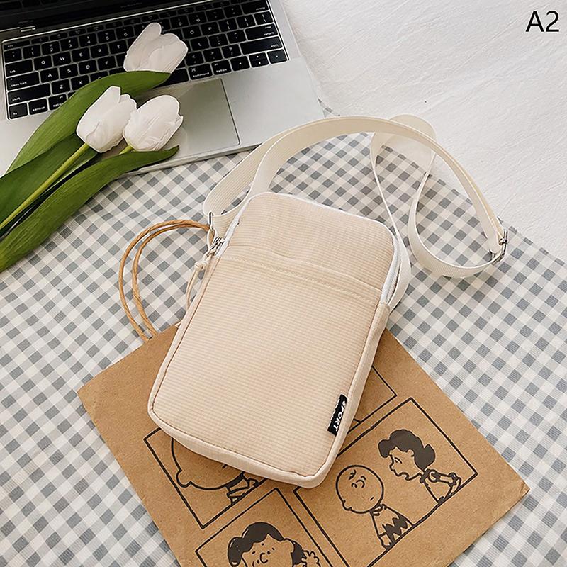 Product Introduction of Beg Kanvas Selempang Bahu, Trendi Ringkas, Warna Pepejal Macaroon, Serba guna, Fesyen, Dompet Sifar, Beg Telefon Persegi Kecil, Untuk Kanak-kanak Perempuan Wanita Bags 23