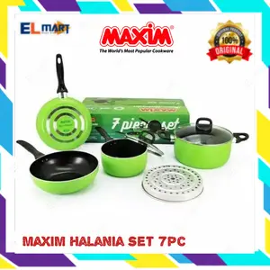Panci Set MAXIM Halania 7pc wajan frypan wok pan penggorengan saucepan