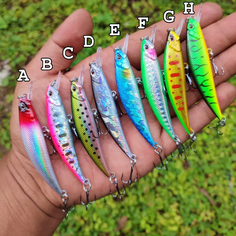 Minnow 8cm/8.5g Minow Casting Sinking Umpan Pancing Kesting Sungai Muara Laut 2