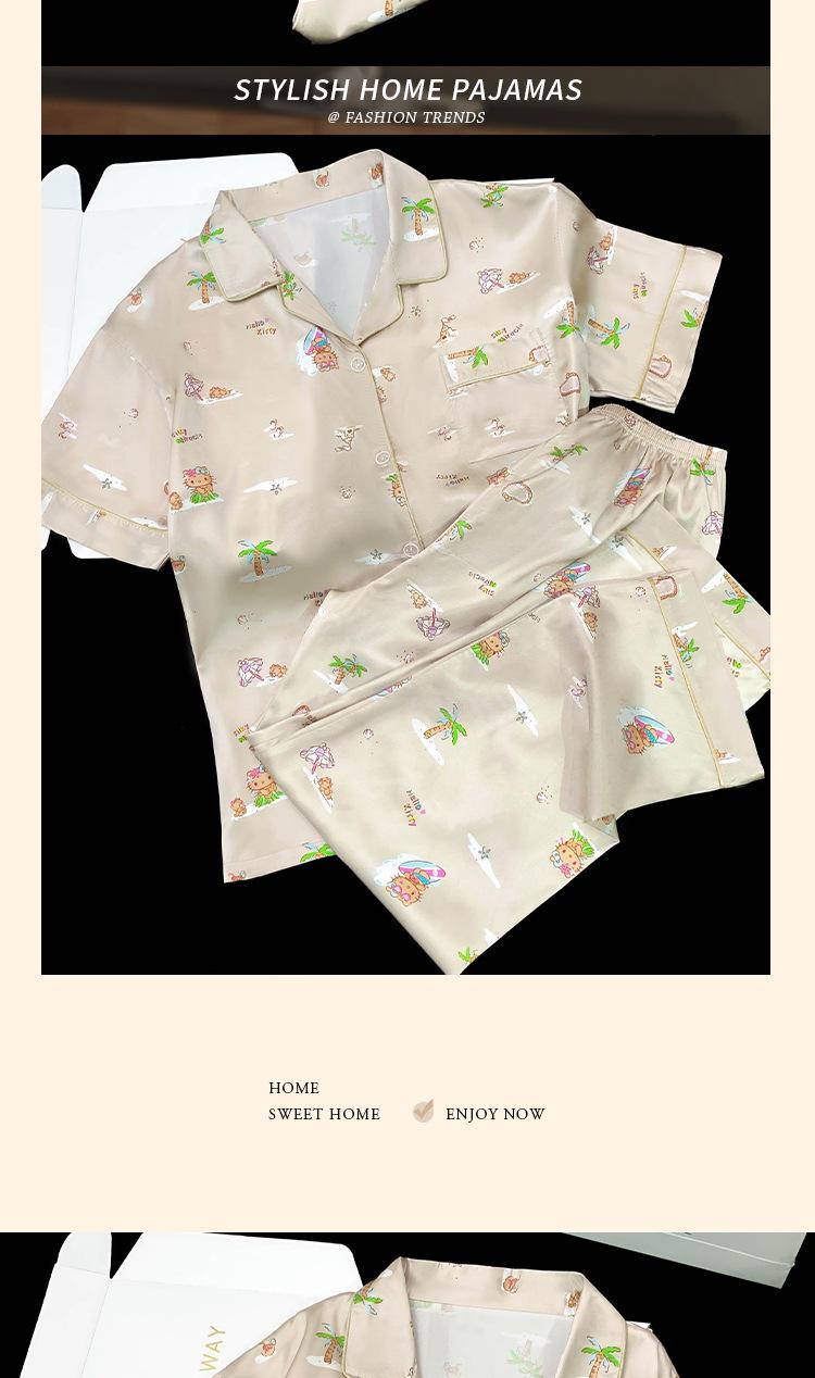 Product Introduction of Bộ Đồ Ngủ Họa Tiết Hoạt Hình, Hàng Mới Về Mùa Xuân Và Mùa Hè, Dành Cho Nữ, Thường Ngày Và Thoải Mái, Bộ Đồ Mặc Nhà, Phổ Biến 5