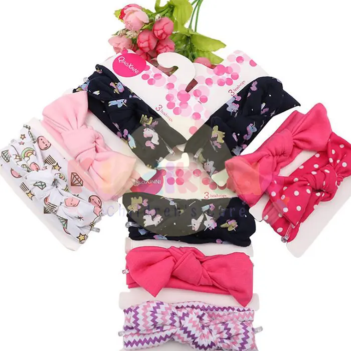 [1KG 26PCS] Kiddikiddo Accessories Set Bandana Bayi Dengan Model Ikatan Pita Anak Perempuan