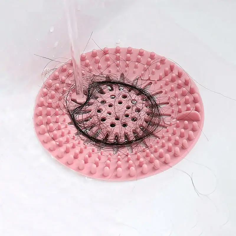 Bathroom Drain Hair Catcher, Anti-Clogging Silicone Floor Drain Cover For Kitchen Sink, Mesh Drain Filter,This Product Does Not Have Suction Cups At The Bottom Multicolor 1