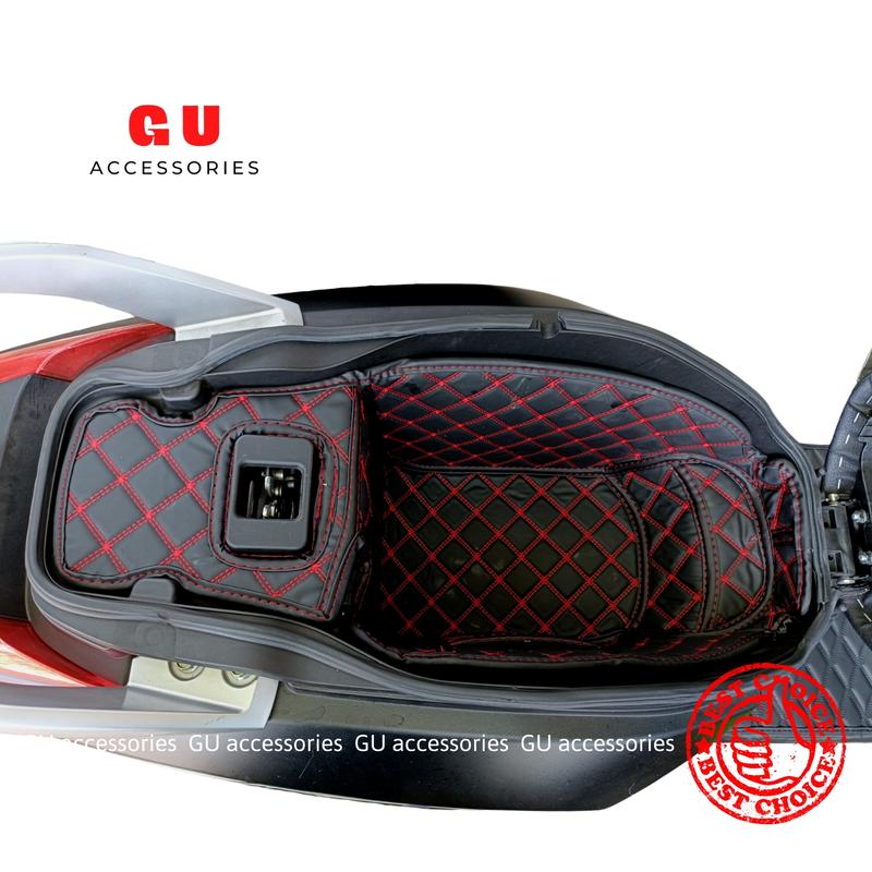 Lót cốp da chống nóng dành cho xe máy điện VINFAST FELIZ S KLARA S VENTO S EVO 200 chất liệu cao cấp sang trọng thiết kế có túi đựng giấy tờ tiện dụng GU