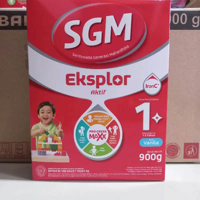 SGM Eksplor 1+ ( 1-3 tahun ) Madu /Vanila 900g 1