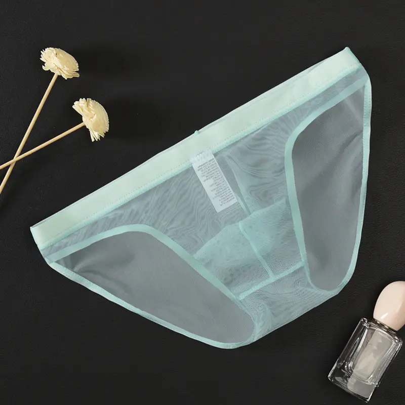 Thấp Tăng U Lồi Men Briefs, Trong Suốt Sợi Lưới Quần Lót Mặc Hàng Ngày 6