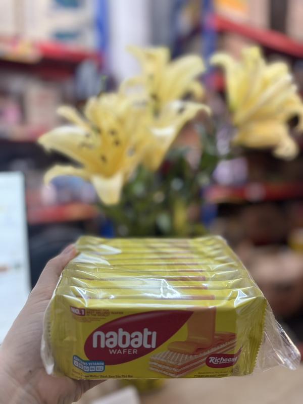 [Lốc 10 gói bánh xốp *17gr]  Nabati vị phô mai & chocolate