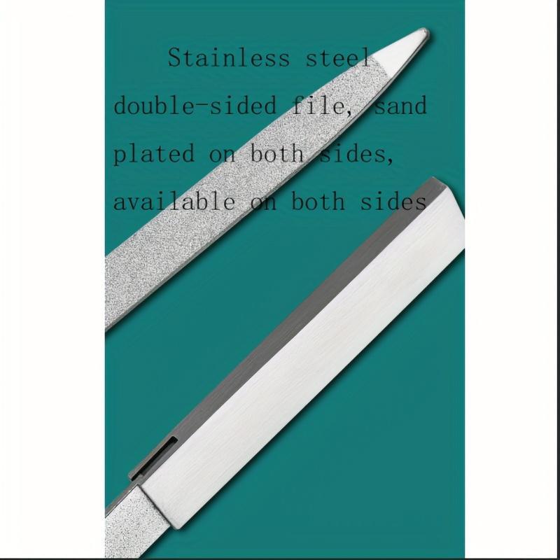 Product Introduction of Stainless Steel Nail File (3pcs/set), Double Sided Nail Polishing Tool, Nail Polishing Tool for Manicure & Pedicure 10