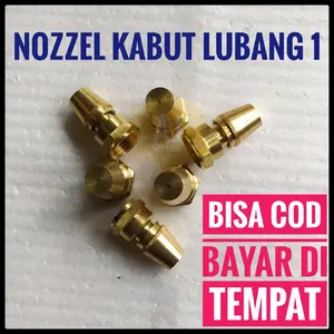 Nozzel Nozzle Spuyer Kabut Lubang 1 Lurus Full Kuningan (Serie I)