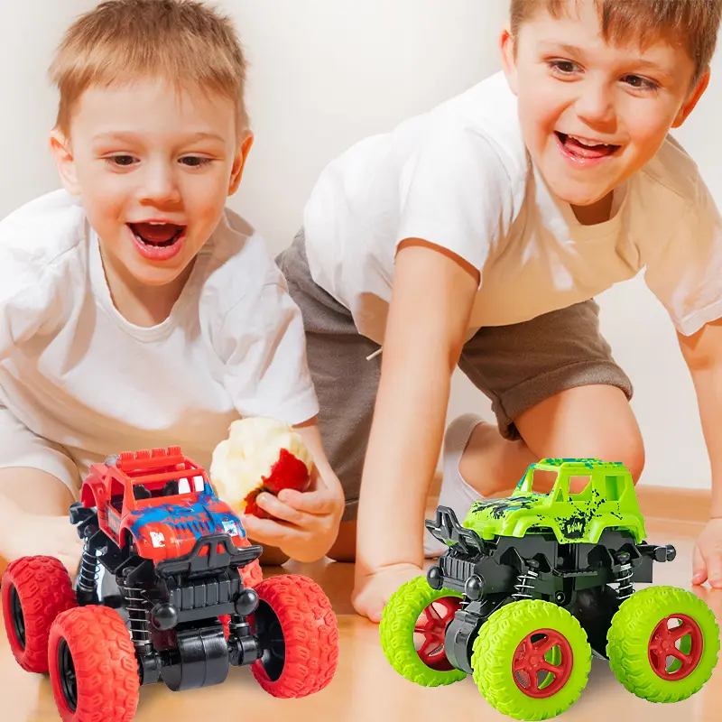 Xe địa hình nhào lộn Off Road cực chất nhiều màu sắc, xe đồ chơi ô tô nhựa abs an toàn cho bé 8