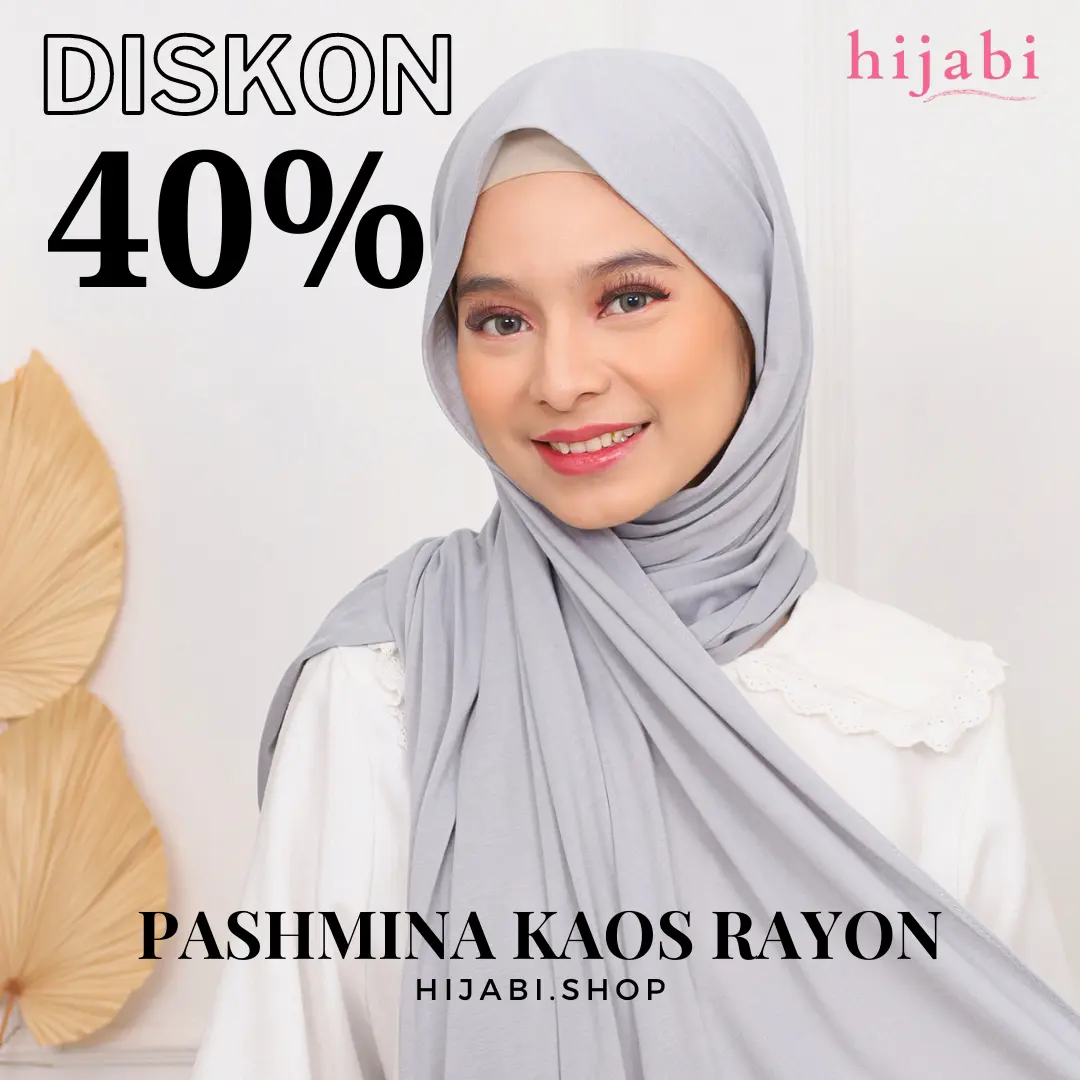 PROMO! PASHMINA KAOS RAYON BY HIJABI.SHOP | BAHAN ADEM ENAK NYAMAN UNTUK DAILY HANGOUT CASUAL LOOK | TURKI SHAWL PREMIUM | PASHMINA MELEYOT VIRAL