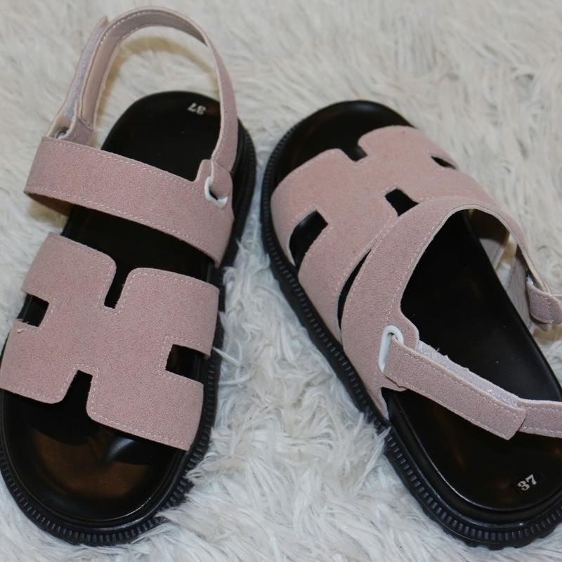  Dép Sandal Chữ H Da Mềm Quai Ngang Đế Chống Trơn Trượt Kiểu Dáng Sang Chảnh cho Nữ DéP 