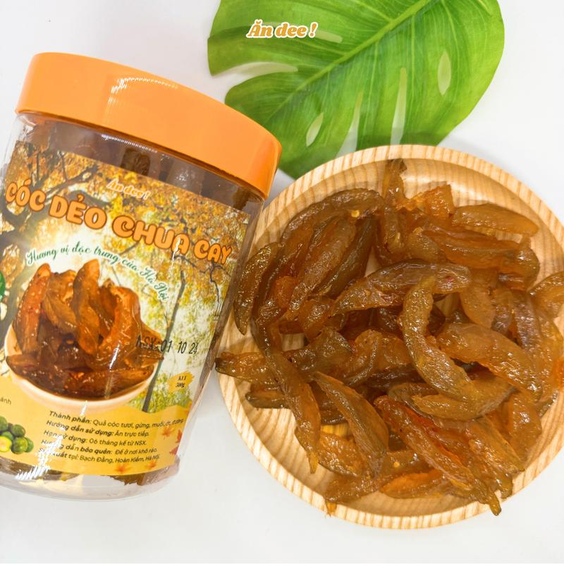 Mứt Cóc Dẻo - Chua Cay Mặn Ngọt - Hũ 500g kèm muối sấy chấm - Ăn dee Đồ ăn vặt - Đồ ăn vặt snack food