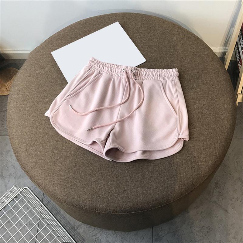 Quần Soóc Cạp Cao Mùa Hè, Dành Cho Nữ, Màu Xanh Dương, Quần Ngắn Ống Rộng, Thời Trang, Màu Hồng, Có Thể Mặc Ngoài Trời, Phong Cách Hàn Quốc, Quần Thường Ngày Có 5 Màu, Được Bán Bởi BlueBowknot. 3