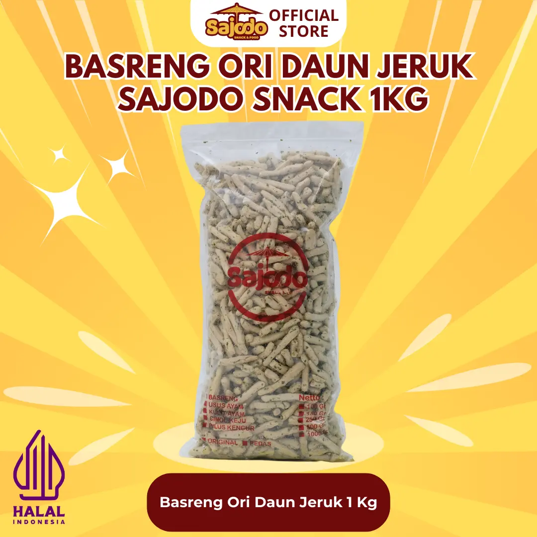 Basreng Original Daun Jeruk 1 Kg Sajodo Snack & Food