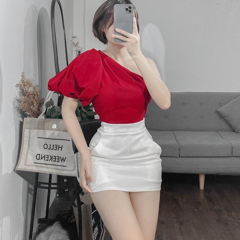 Chân váy A có quần bên trong vải dày dặn(dài 35cm) 6
