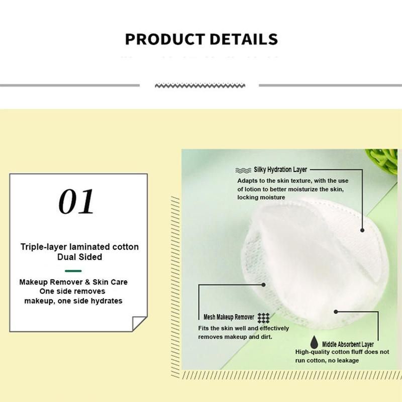 Product Introduction of Make Up Remover Pads Make Up Cotton Swabs Clean Nail Soft Cleansing Pads Pads D9X2 32