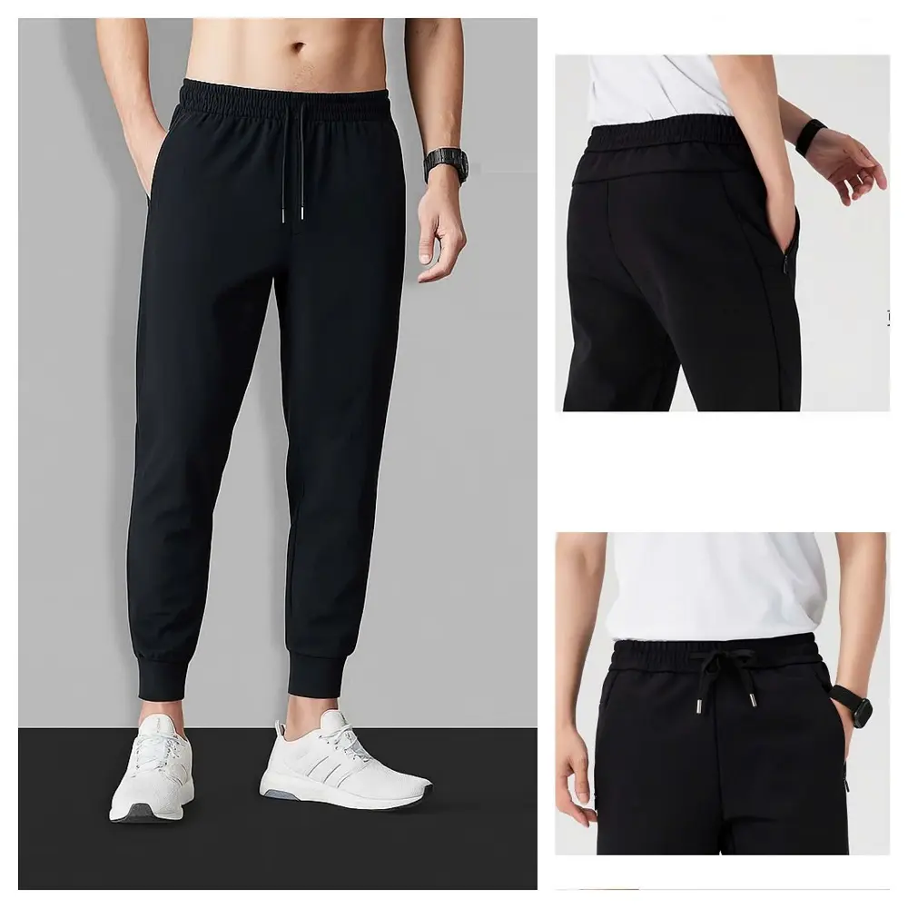 Quần jogger nam thun Poly 2 da min mát co giãn 4 chiều, kiểu dáng thể thao có big size đến hơn 90kg