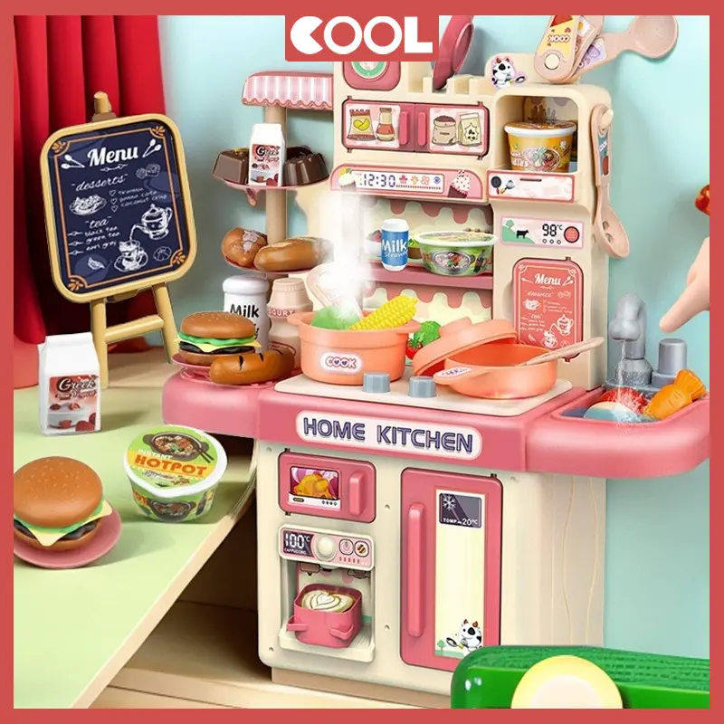 ของเล่นทําอาหาร ของเล่นชุดครัว ชุดครัวสำหรับเด็ก Play House จําลองการทําอาหาร การล้างผักจําลอง