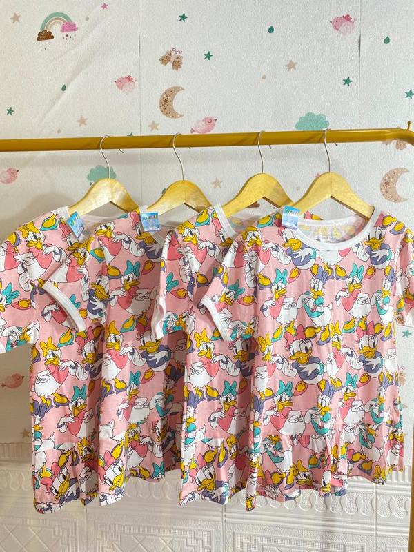 Kaos Rampel Dress Anak Perempuan Donald Duck 1