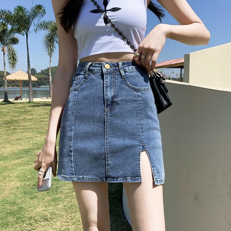 ROK JEANS PENDEK WANITA HW ROK MINI-R007 1