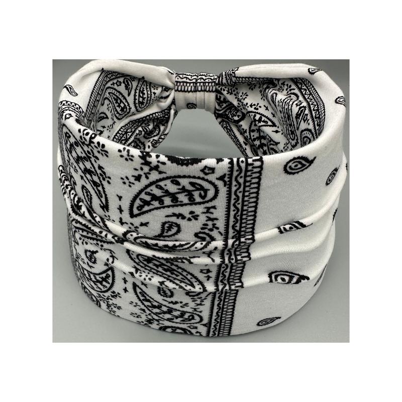 Product Introduction of Boho Women Floral Print Outdoor Headband Sports Bandage Elastic Wide Running Adjustable Headbands Yoga Sweat Absorption Head Band Bandeau Sport Hair Band Hair Accessories 5