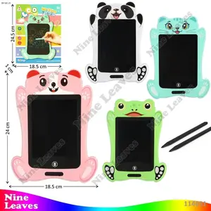 Mainan Edukasi Ipad Karakter LCD Magnet Warna 6,5 Inch B/O Hapus Writing Tablet