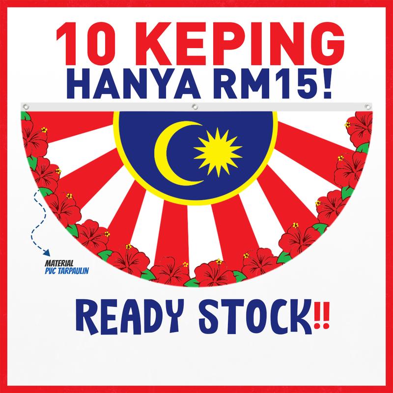 Banner Semarak Merdeka 10pcs, Kualiti terbaik! Jalur Gemilang ...