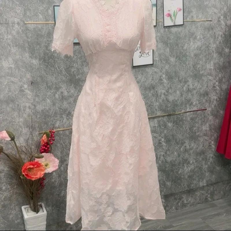 Đầm ren tiểu thư dáng dài Ceci xinh xắn Dress Women Nữ 5