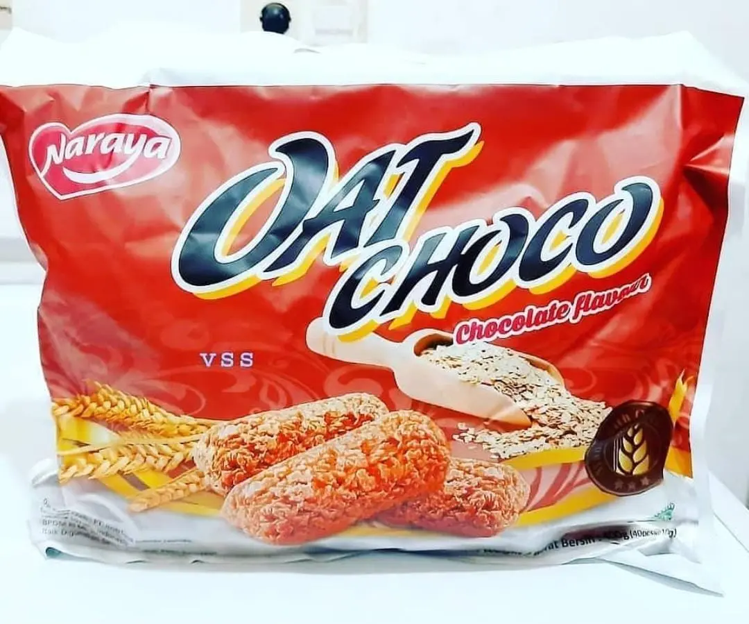 OAT CHOCO ISI 40 PACK (VANILA,COKELAT,STRAWBERY,GREEN TEA,UBI UNGU) Oats Rendah lemak Oatmeal Granola Makanan exp 2026