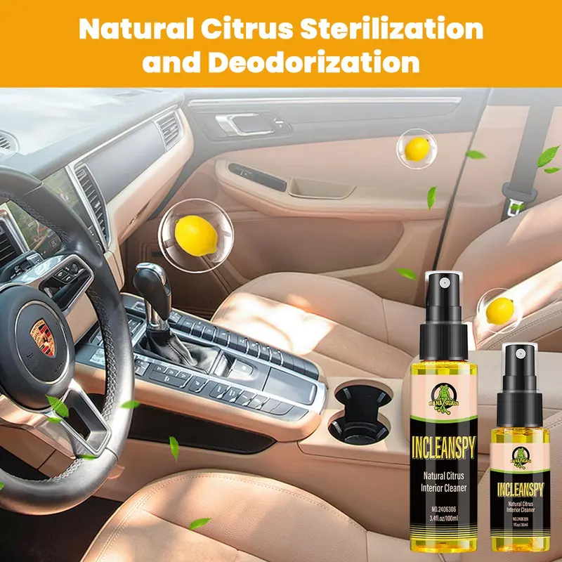 Car Interior Stain Removal, 30ml/100ml Portable Stain Remover for Car Interior Stains Cleaning, Multipurpose Leather Cleaner for Car & Home 8