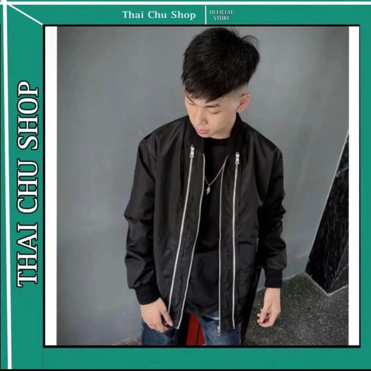Áo khoác gió 3 khoá bản gió 2 lớp bo cổ siêu nét mẫu hottren dành cho nam nữ fom unisex