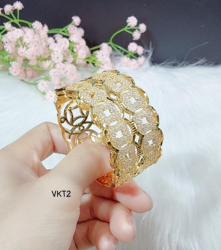 Vòng 2 hàng KT đính full đá mẫu mới  mã VKT2 2