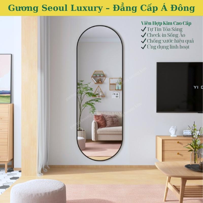 Gương soi toàn thân treo tường Decor Phòng , Gương Toàn Thân size vừa kích thước 40x120cm, khung hợp kim cao cấp, tặng phụ kiện treo.
