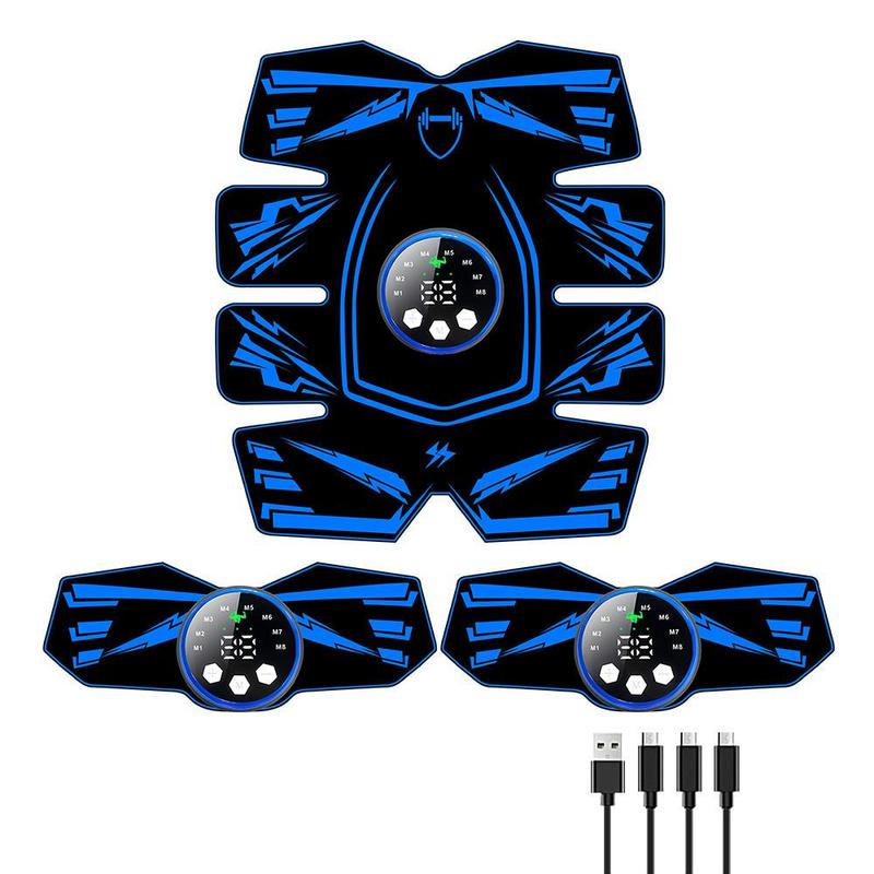 Product Introduction of Electric Abdominal Muscle Stimulator, 1 Set USB Rechargeable Abdominal Muscle Exerciser, Muscle Training Tool for Home Gym, Fitness Equipment for Men & Women 4