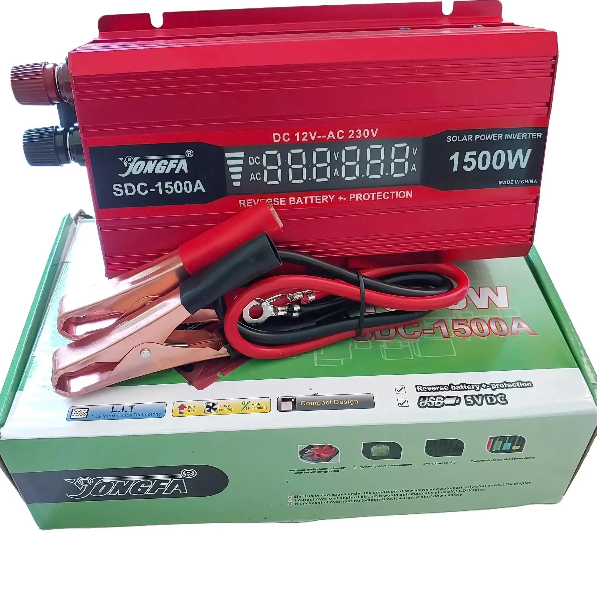 Thiết Bi Đổi Nguồn điện từ 12v-220v công suất 1500w