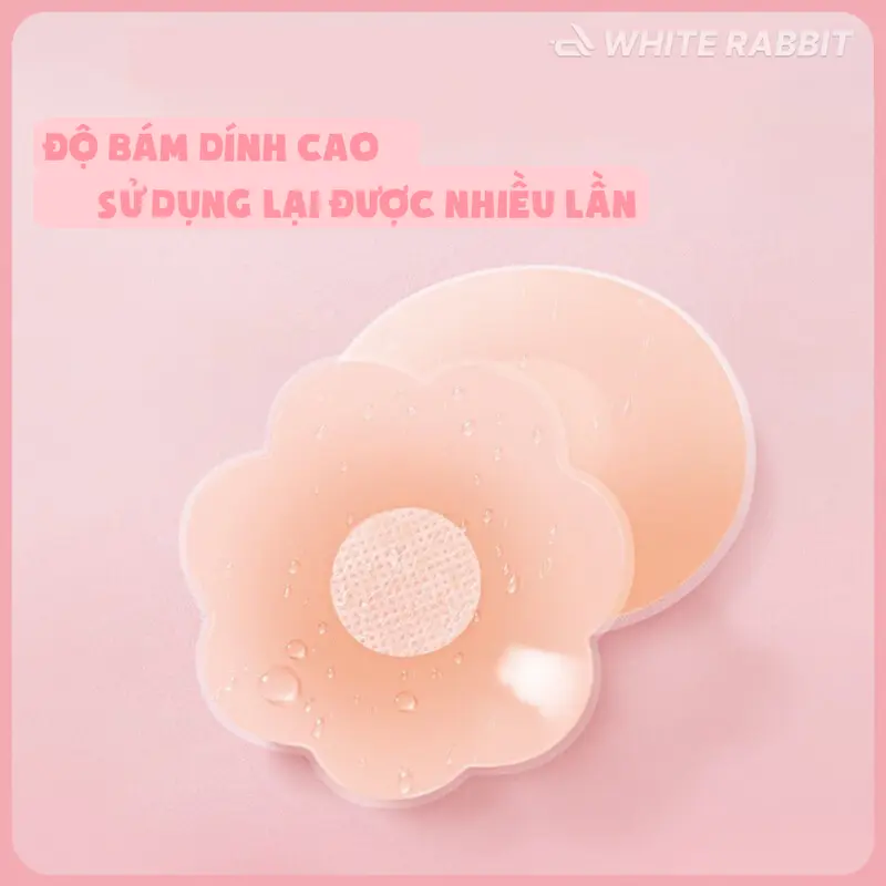 [ CHỈ  59K - COMBO 2 HỘP ] Miếng Dán Nhũ Hoa Silicone Tái Sử Dụng 2