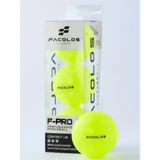 [HCM]- Bóng Facolos F-Pr Performance Pickleball  (USAPA) 40 lỗ với đường kính 74mm (Box 3 Balls) ( Box 6 Balls)