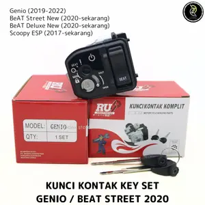 KUNCI KONTAK KEYSET JOK GENIO BEAT STREET BEAT DELUXE SCOOPY ESP K2F K1A K1AL K0J