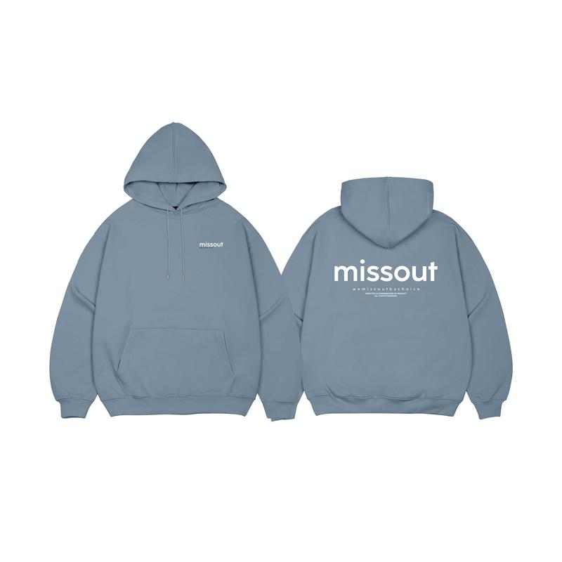 ÁO KHOÁC HOODIE MOOD MISSOUT - BLUE GRAY