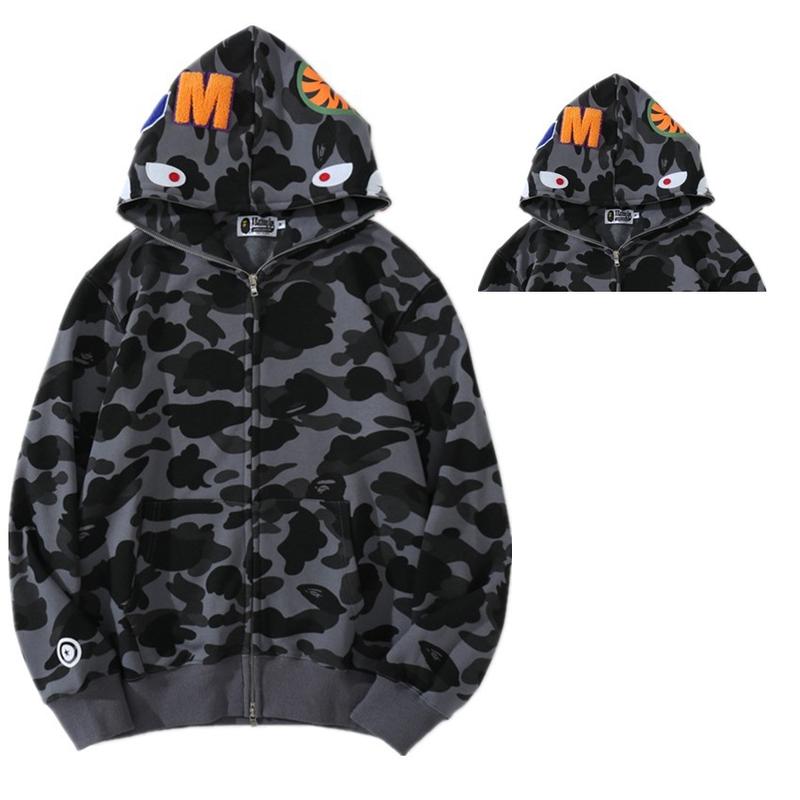 Product Introduction of Shark Coat Ape Head BAPE Brand Same Coat 3D Zipper Hoodie 12