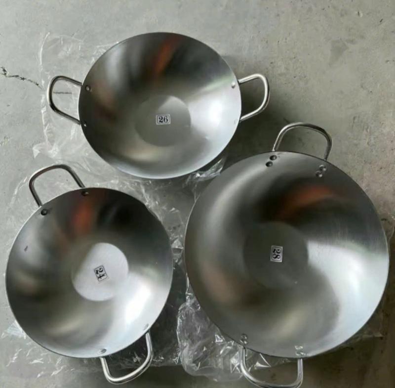 Bộ 3 Cái Chảo Nhôm Bóng Size 24cm 26cm 28cm Chảo Nhôm Lòng Sâu Quay Tán Đinh 6