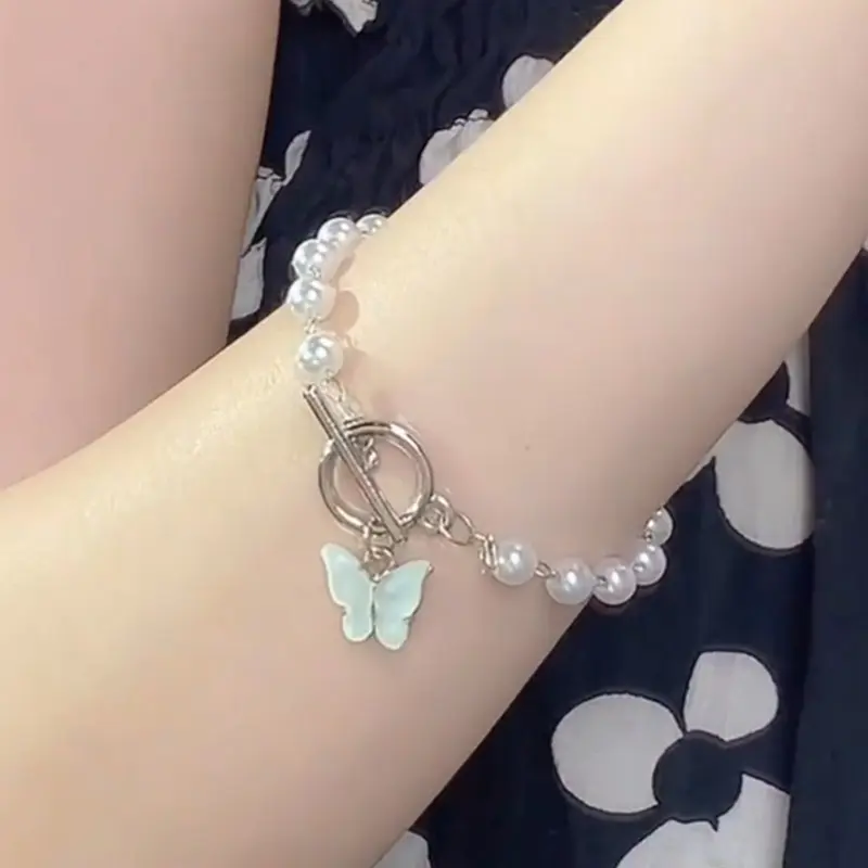 Vòng Tay Ngôi Sao Màu Xanh, Đá Quý, Dây Chuyền Đeo Tay, Sáng Tạo, Thích Hợp Làm Quà Tặng Ngày Lễ Tình Nhân, Phong Cách Instagram 6
