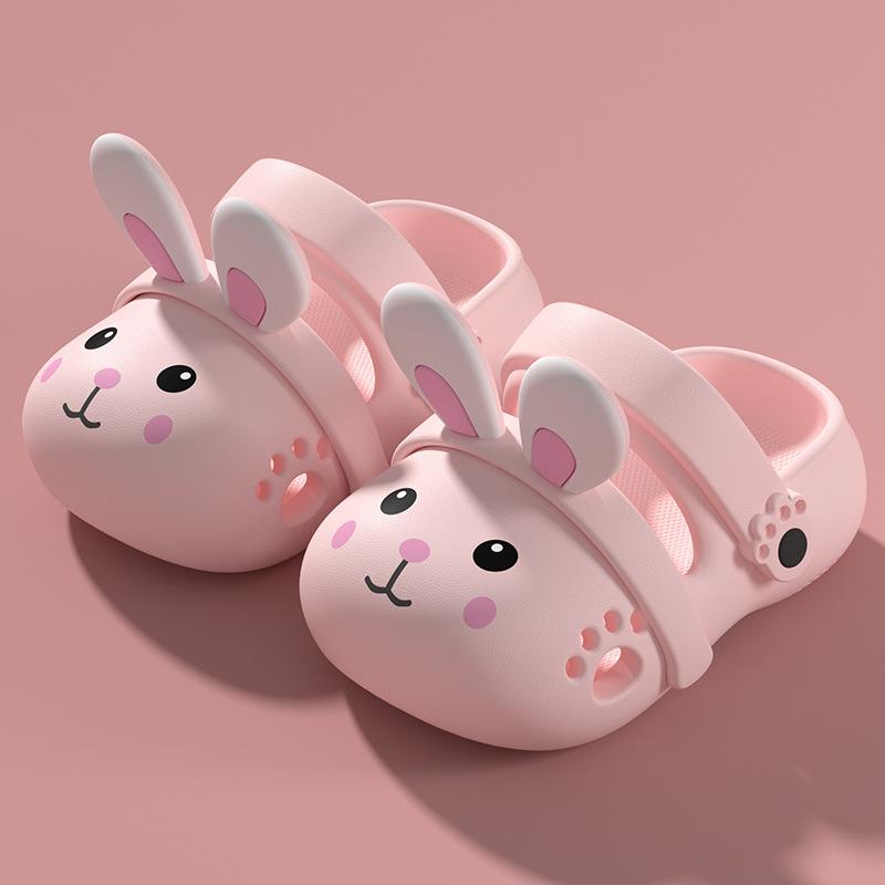   Gợi ý chọn nhỏ hơn 1 size Dép Xăng Đan Trẻ Em Thiết Kế Hình Thỏ Dễ Thương Chất Liệu EVA Thoáng Khí Mùa Hè Không Trơn Trượt Đế Mềm Giày Hoạt Hình 