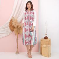Gambar KI Kemeja Tunik Dayana Liora Pink - Hitam, 4 dari KainIndonesiaco Kota Administrasi Jakarta Timur 1 Tokopedia