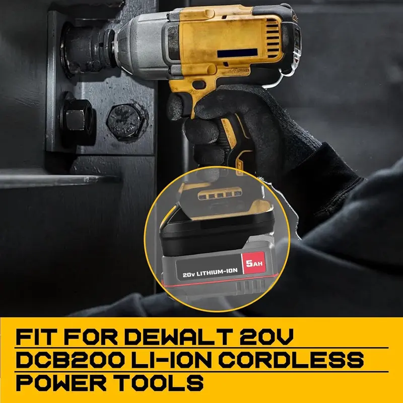 BAU20DW Lithium Battery Converter, Battery Converter for Dewalt 18V 20V Lithium Battery, Cordless Tool Accessories 5