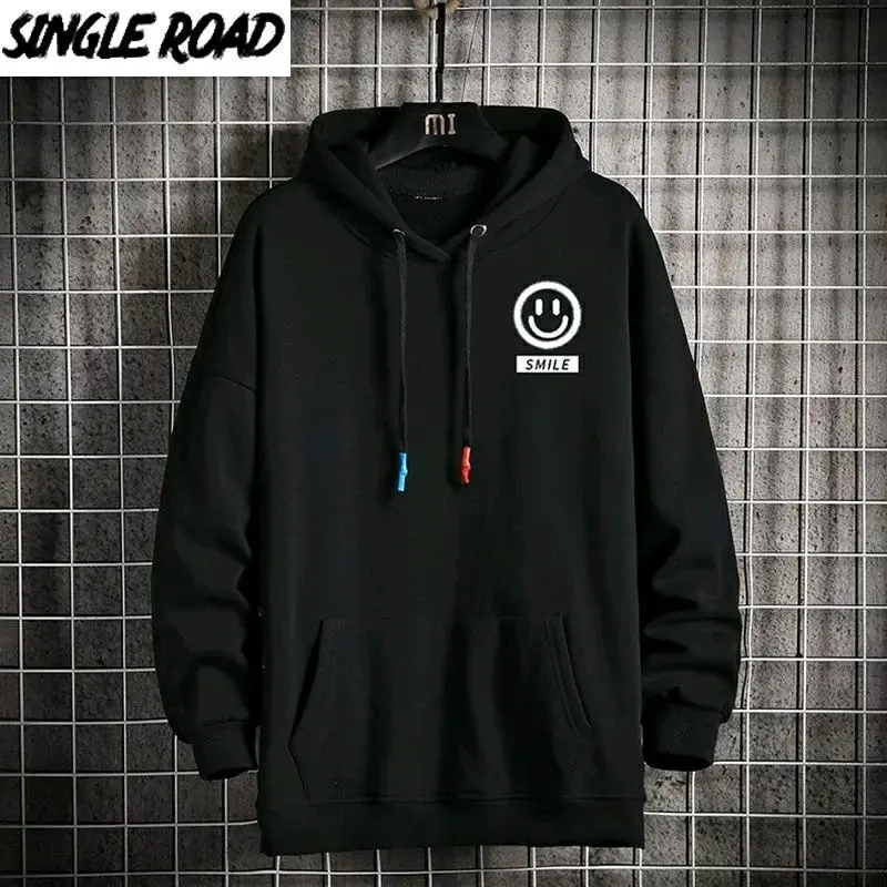 Sweater Hoodie Smile Logo Terlaris | Sweater Hooide Pria & Wanita Oversize